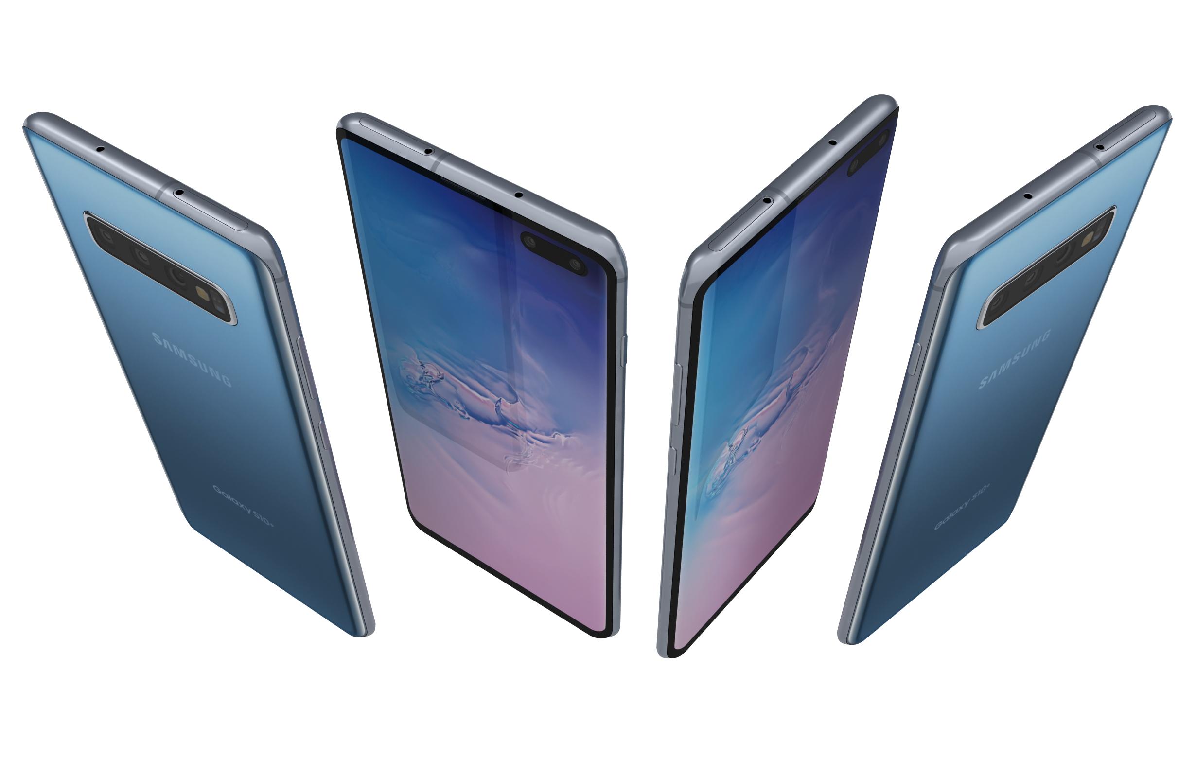 スマートフォン/携帯電話 スマートフォン本体 Samsung Galaxy S10 Plus Prism Blue by Maverick_3D | 3DOcean